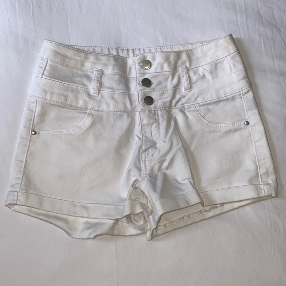 White refuge shorts
